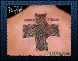 Eagle Cross Celtic Tattoo Design