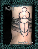 Winged Scarab Egyptian Tattoo Design