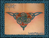 Celtic tattoo design with spirals