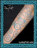 Pictish Warrior Tattoo Design woad blue