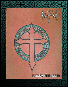 St Clarence Cross Celtic Tattoo Design
