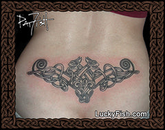Cat Magic Celtic Tattoo Design
