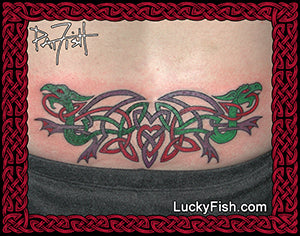 Dragon Lover Celtic Tattoo Design 