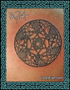 Star Nebula Celtic Tattoo Design 