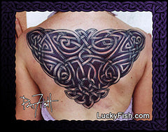 Celtic Dancing Angel Wings Tattoo Pattern