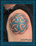 Fatherhood Tattoo with Celtic Knot Design