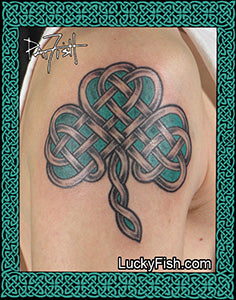 photo of Celtic shamrock tattoo 