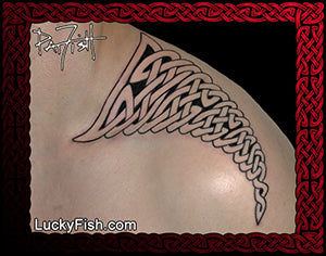 knotwork Epaulette Celtic Tattoo Design
