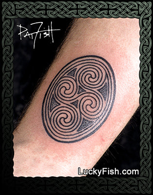 Double Triskele Celtic Tattoo Design