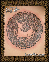 The White Stag Celtic Tattoo Design