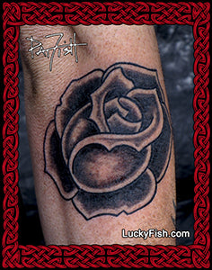 Black Rose Classic Tattoo Design 1