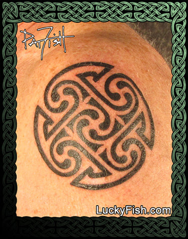 Family Man Celtic Tattoo Design