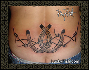 Cowgirl Tattoo for Lower Back Design