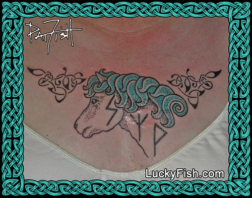 Icelandic Pony Celtic Viking Tattoo Design