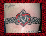 Heart Triskele Band Celtic Tattoo Design