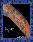 Salmon of Knowledge Celtic Knot Tattoo Design