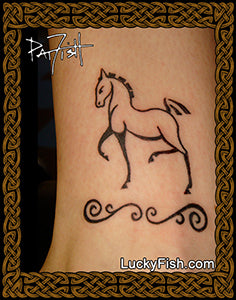 equestrienne horse rider tattoo design