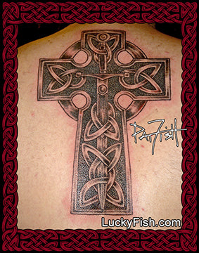 Knight's Cross Celtic Tattoo Design