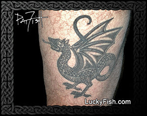 Escher Dragon Tattoo Design 