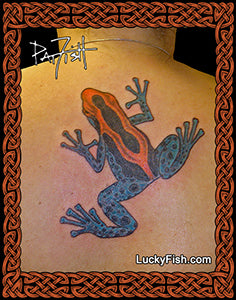 Dendrobates Tinctorius Frog Tattoo Design