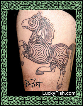War Horse Celtic Tattoo Design