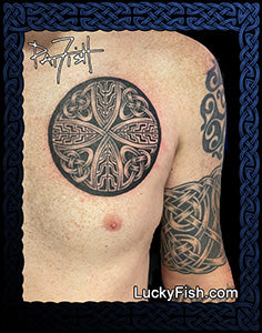 Disc of Durrow Celtic Tattoo Design 1