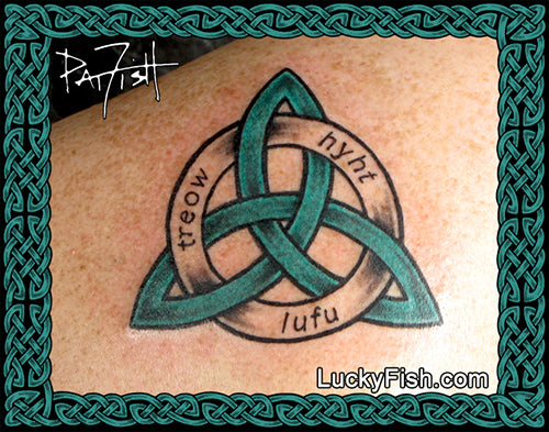 Triplicate Significance Celtic Tattoo Design