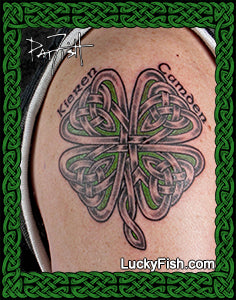 Four leaf clover tattoo hi-res stock photography and images - Alamy
