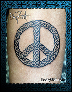 Infinite Peace Celtic Tattoo Design 