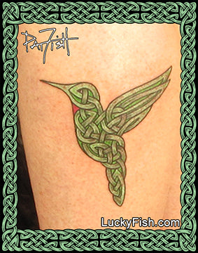 Celtic Hummingbird Pretty Tattoo Design
