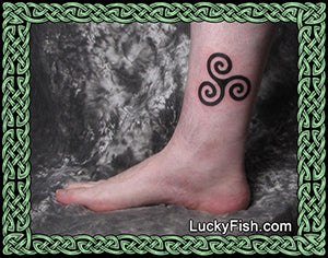 Druid Spiral of Life Celtic Triskele Tattoo Design 