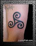 druid spiral triskele tattoo design celtic triskel