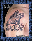 Boar Lord Pictish Tattoo Design