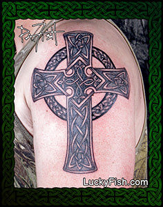 Wild One Cross Celtic Warrior Tattoo Design