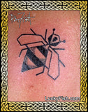 Techno Bee Tattoo Design