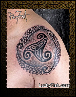 Wheel of Justice Celtic Tattoo Design