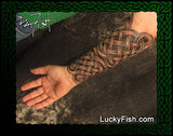 Shamrock Gauntlet Celtic Tattoo Design Warrior