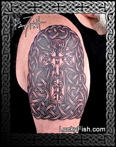 Dark Knight Sleeve Cap Celtic Tattoo Design