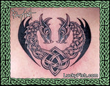 viking celtic nordic dragon tattoo 2