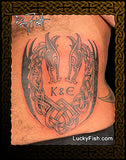 viking celtic nordic dragon tattoo 3
