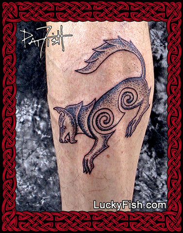 Scythian Wolf Tattoo Design