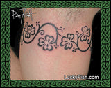 Shamrock Band Celtic Tattoo Design