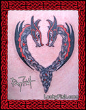 Dragon View Celtic Dedication Tattoo Design