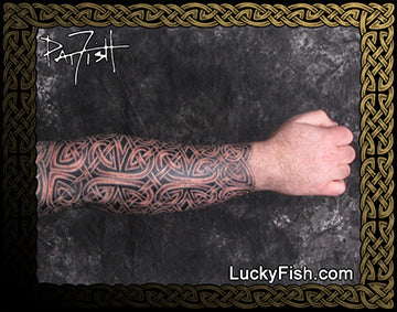 Valiant Forearm Celtic Sleeve Tattoo Design