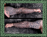 Valiant Full Celtic Sleeve Tattoo Design