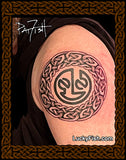 Sanctuary Ring Celtic Tattoo Design arm