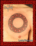 Sanctuary Ring Celtic Tattoo Design chest
