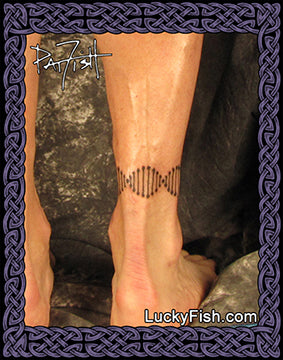 DNA Band anklet tattoo design