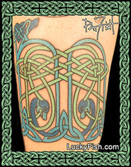 Illuminated M Celtic Tattoo Design