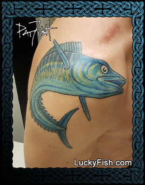 Wahoo Fish tattoo design